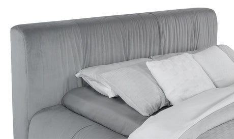 Wilshire Gray Upholstered Queen Platform Bed by Coaster at Eve Furniture