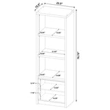 Winfield Black 3-Piece Entertainment Center 78-inch TV Stand by Coaster at Eve Furniture