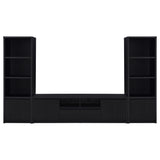 Winfield Black 3-Piece Entertainment Center 78-inch TV Stand by Coaster at Eve Furniture