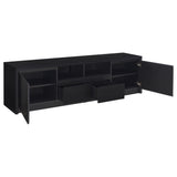 Winfield Black 3-Piece Entertainment Center 78-inch TV Stand by Coaster at Eve Furniture