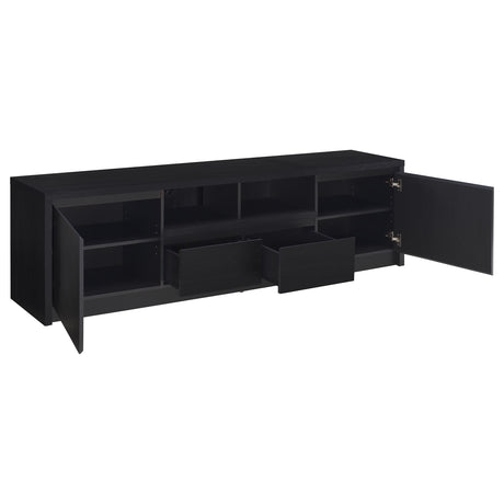 Winfield Black 3-Piece Entertainment Center 78-inch TV Stand by Coaster at Eve Furniture