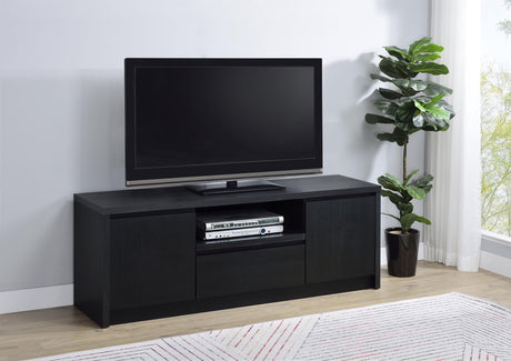 Winfield Black 60-inch 2-Door TV Stand Media Console by Coaster at Eve Furniture