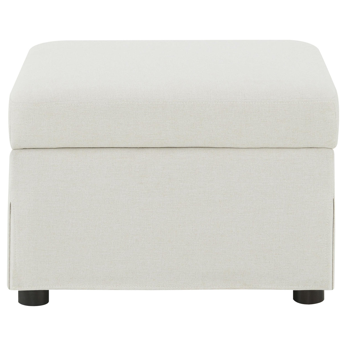 Winter Beige Upholstered Hydraulic Lift Top Storage Ottoman by Coaster at Eve Furniture