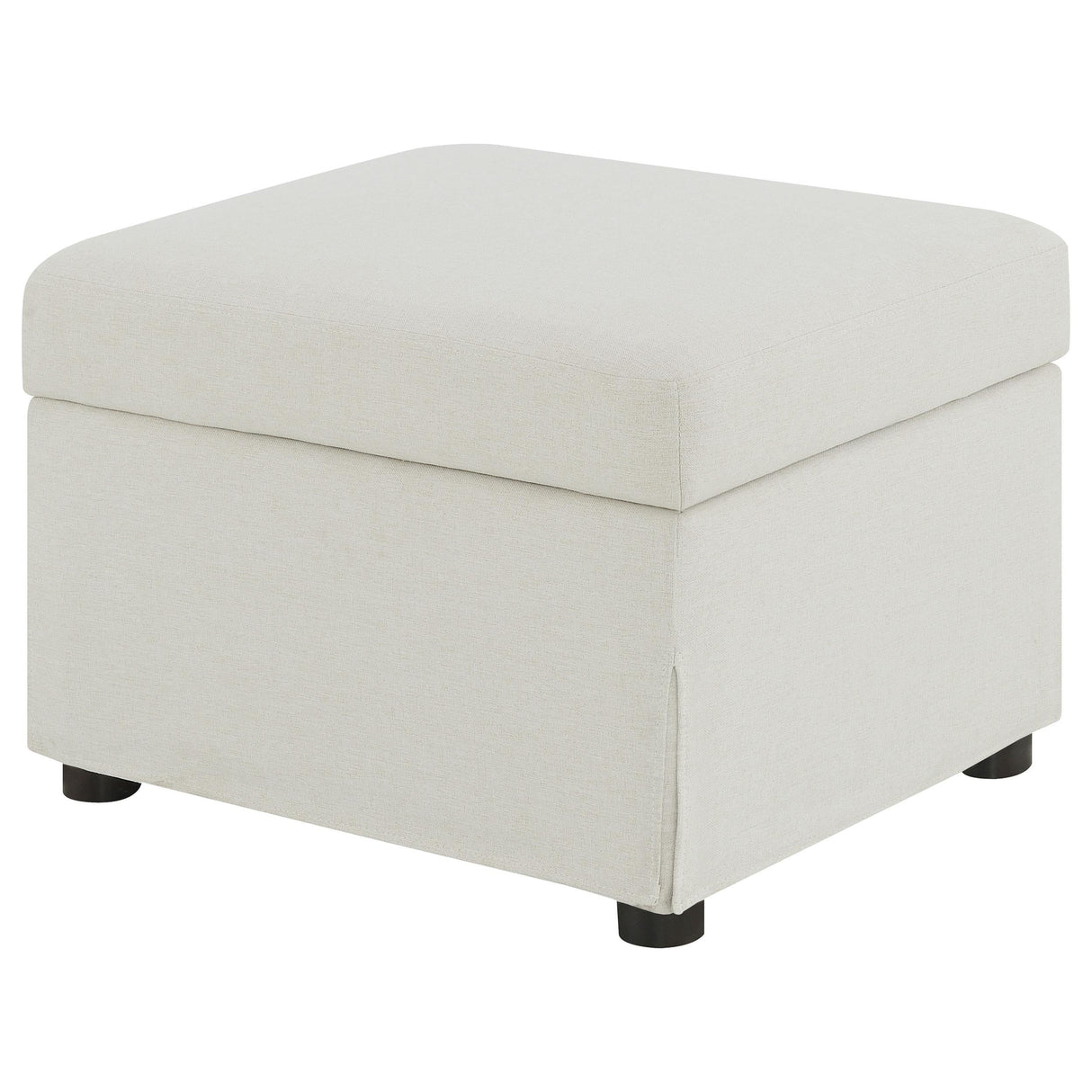 Winter Beige Upholstered Hydraulic Lift Top Storage Ottoman by Coaster at Eve Furniture