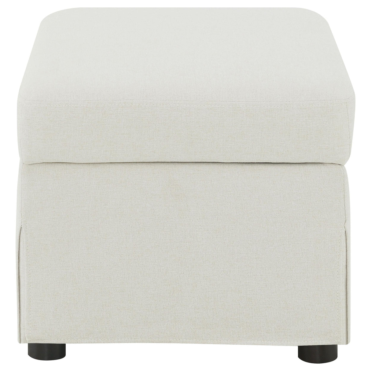 Winter Beige Upholstered Hydraulic Lift Top Storage Ottoman by Coaster at Eve Furniture