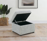 Winter Gray Upholstered Hydraulic Lift Top Storage Ottoman by Coaster at Eve Furniture