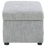 Winter Gray Upholstered Hydraulic Lift Top Storage Ottoman by Coaster at Eve Furniture