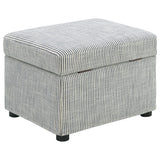 Winter Gray Upholstered Hydraulic Lift Top Storage Ottoman by Coaster at Eve Furniture