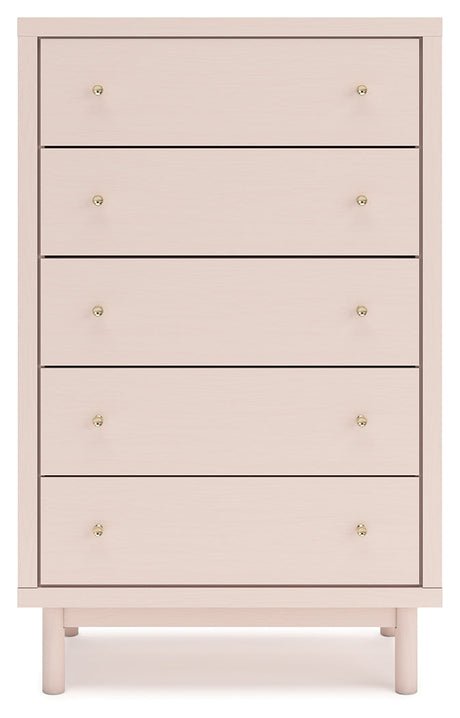 Wistenpine Blush Upholstered Youth One Side Storage Panel Bedroom Set by Ashley at Eve Furniture