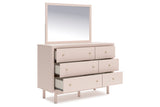 Wistenpine Blush Upholstered Youth Panel Bedroom Set by Ashley at Eve Furniture