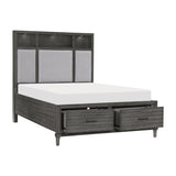 Wittenberry Gray Queen Storage Platform Bed by Homelegance at Eve Furniture