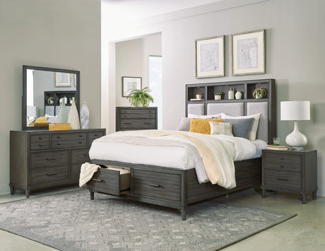 Wittenberry Gray Queen Storage Platform Bed by Homelegance at Eve Furniture