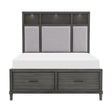 Wittenberry Gray Queen Storage Platform Bed by Homelegance at Eve Furniture