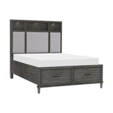 Wittenberry Gray Queen Storage Platform Bed by Homelegance at Eve Furniture