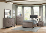 Woodrow Brownish Gray Twin Panel Bed by Homelegance at Eve Furniture