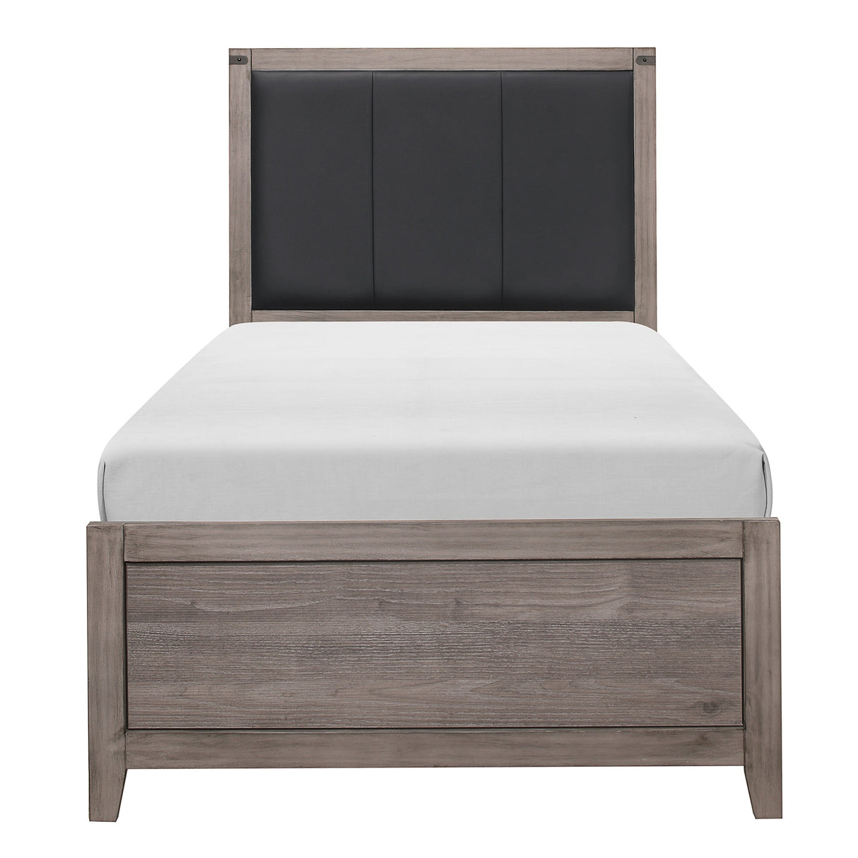 Woodrow Brownish Gray Twin Panel Bed by Homelegance at Eve Furniture