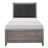 Woodrow Brownish Gray Twin Panel Bed by Homelegance at Eve Furniture