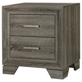 Wright Brown Oak 2-Drawer Nightstand by Coaster at Eve Furniture