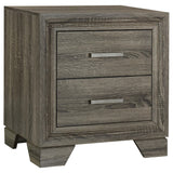 Wright Brown Oak 2-Drawer Nightstand by Coaster at Eve Furniture