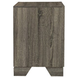 Wright Brown Oak 2-Drawer Nightstand by Coaster at Eve Furniture