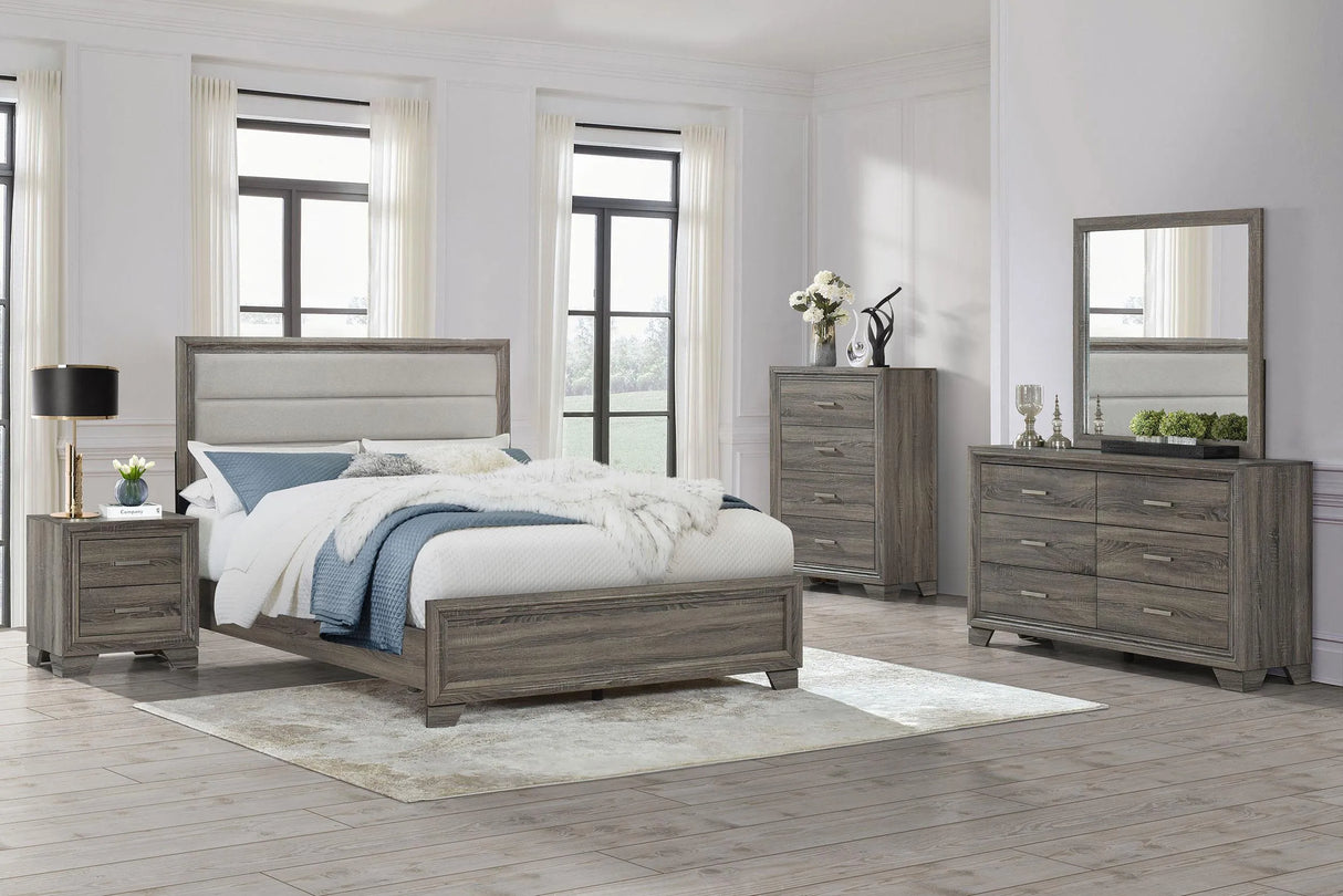 Wright 4-drawer Chest of Drawers Brown Oak by Coaster at Eve Furniture