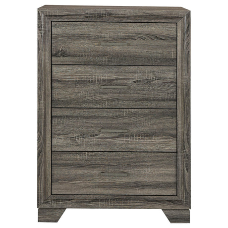 Wright 4-drawer Chest of Drawers Brown Oak by Coaster at Eve Furniture