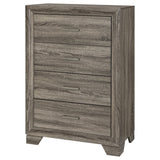 Wright 4-drawer Chest of Drawers Brown Oak by Coaster at Eve Furniture