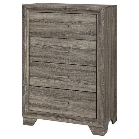 Wright 4-drawer Chest of Drawers Brown Oak by Coaster at Eve Furniture