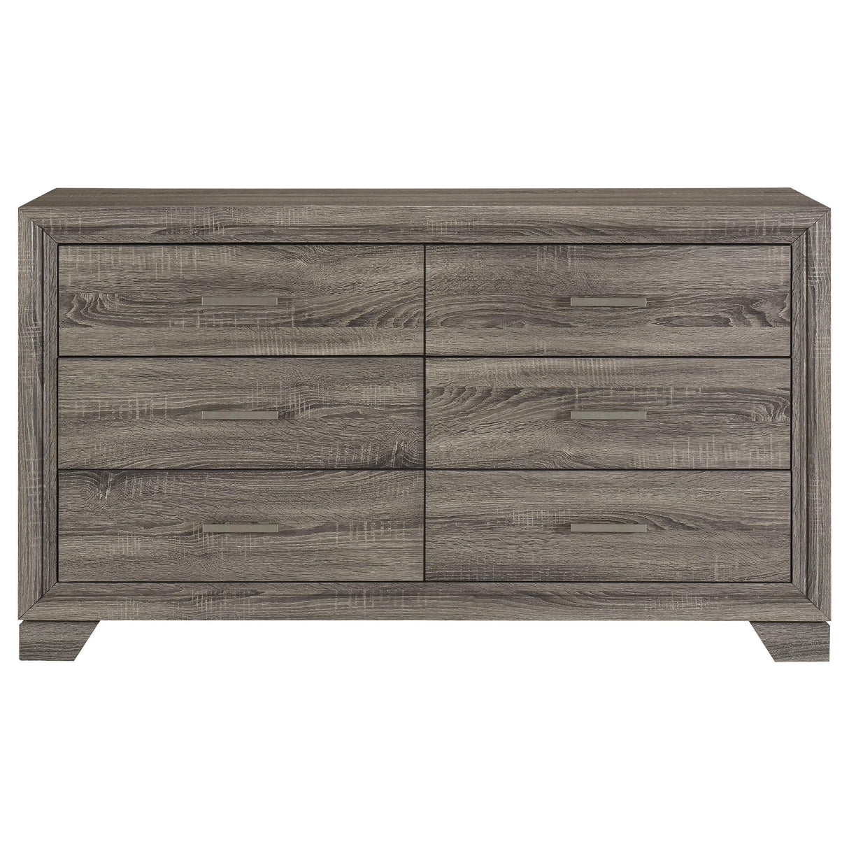 Wright Brown Oak 6-Drawer Dresser by Coaster at Eve Furniture