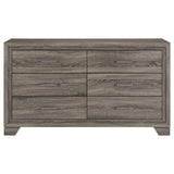 Wright Brown Oak 6-Drawer Dresser by Coaster at Eve Furniture
