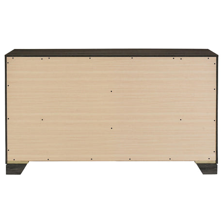 Wright Brown Oak 6-Drawer Dresser by Coaster at Eve Furniture