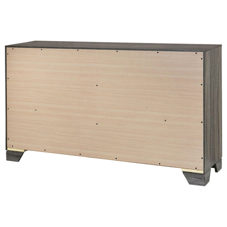 Wright Brown Oak 6-Drawer Dresser by Coaster at Eve Furniture