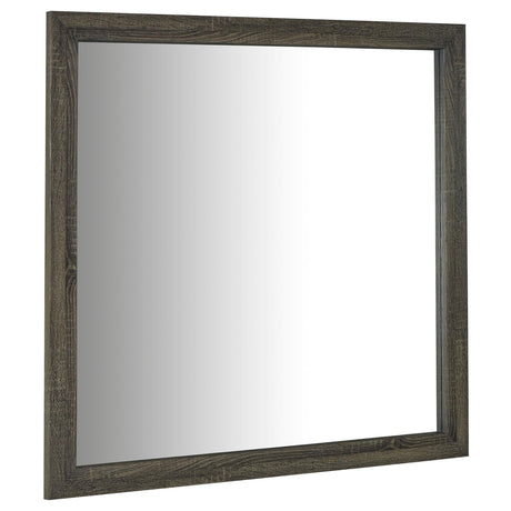 Wright Brown Oak Dresser Mirror by Coaster at Eve Furniture