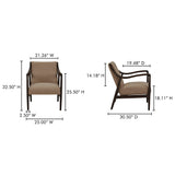 Yates Beige Accent Chair by Moe's Home at Eve Furniture