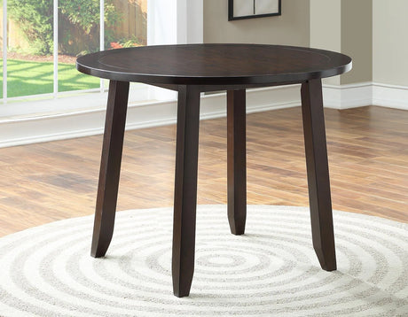 Yorktown Espresso 5-Piece Round Dining Room Set by Steve Silver at Eve Furniture