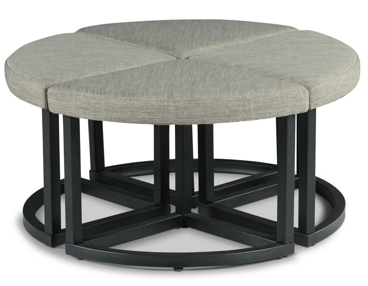 Yukon Coffee Table with Stools by Steve Silver at Eve Furniture