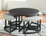 Yukon Coffee Table with Stools by Steve Silver at Eve Furniture