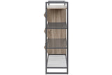 Maccenet Grayish Brown/Gunmetal Shoe Rack