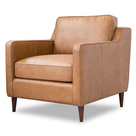Cooper Tan Leather Lounge Chair by Ashcroft Imports at Eve Furniture