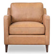 Cooper Tan Leather Lounge Chair by Ashcroft Imports at Eve Furniture