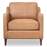 Cooper Tan Leather Lounge Chair by Ashcroft Imports at Eve Furniture