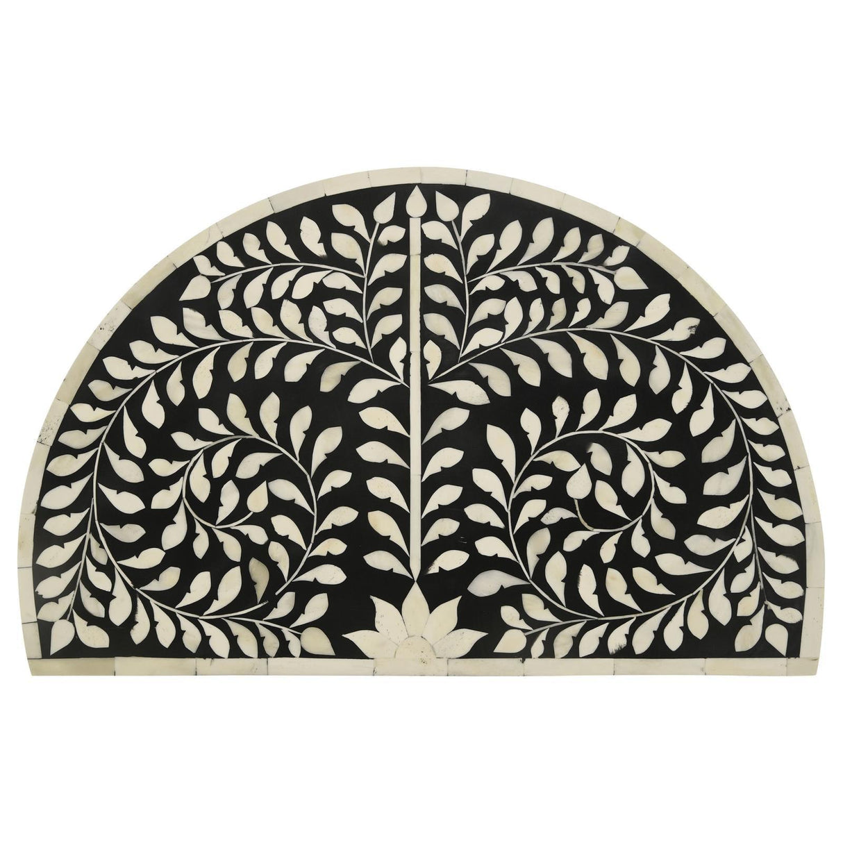 Zakiya Black and White 2-piece Demilune Nesting Table by Coaster at Eve Furniture