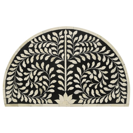 Zakiya Black and White 2-piece Demilune Nesting Table by Coaster at Eve Furniture