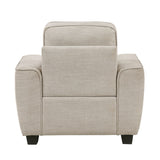 Zander Taupe Chair by Homelegance at Eve Furniture