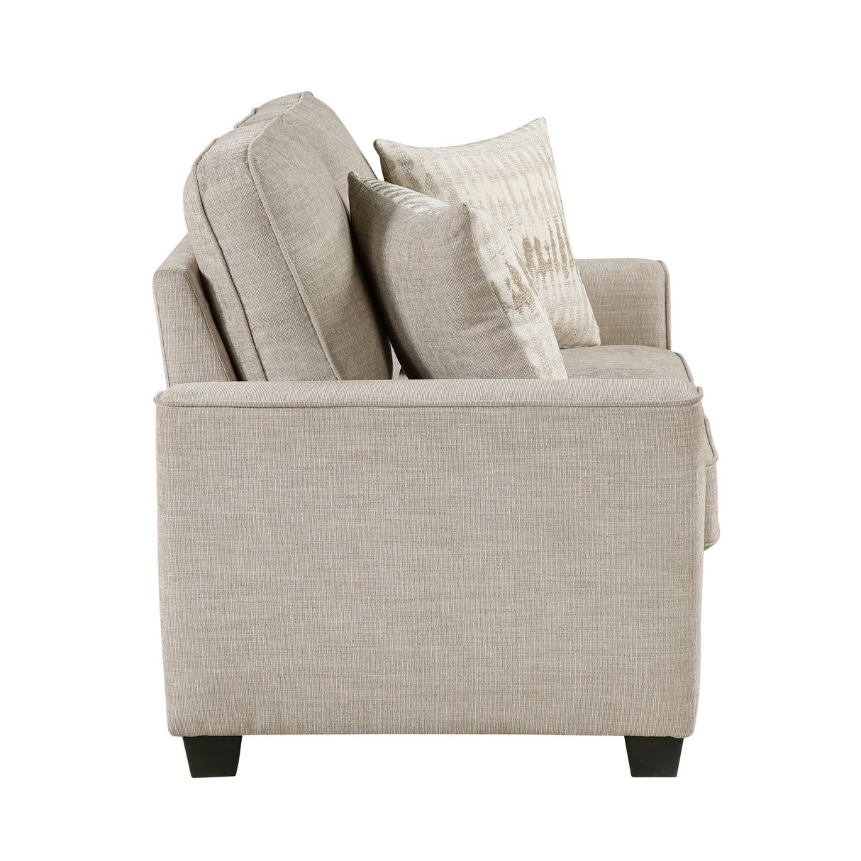 Zander Taupe Loveseat by Homelegance at Eve Furniture