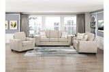 Zander Taupe Loveseat by Homelegance at Eve Furniture
