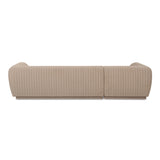 Zandro Beige Left Sectional by Moe's Home at Eve Furniture