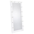 Zayan White High Gloss Full Length Floor Mirror With Lighting by Coaster at Eve Furniture