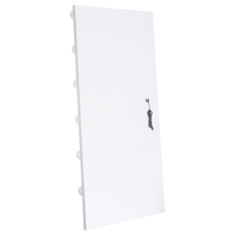 Zayan White High Gloss Full Length Floor Mirror With Lighting by Coaster at Eve Furniture