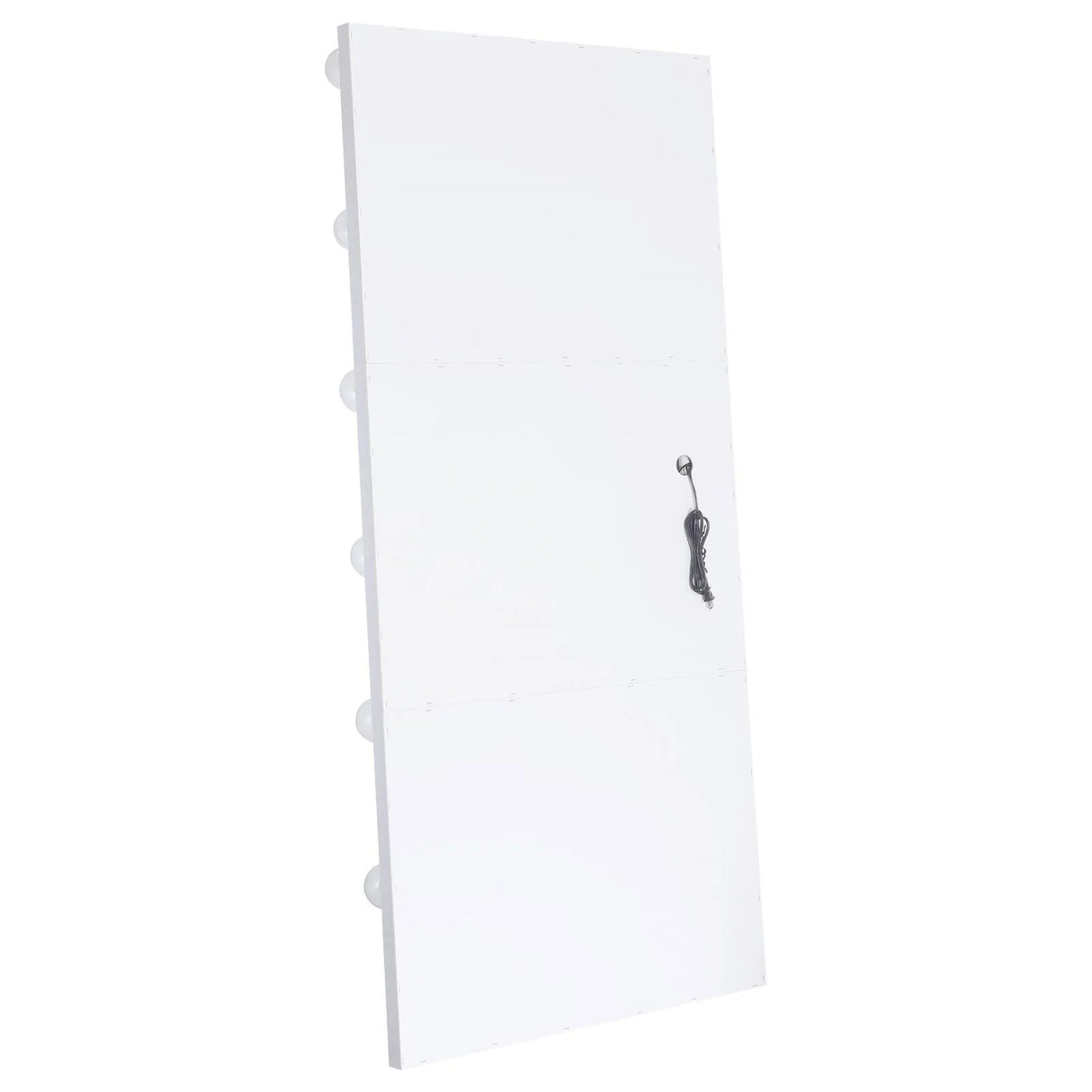 Zayan White High Gloss Full Length Floor Mirror With Lighting by Coaster at Eve Furniture